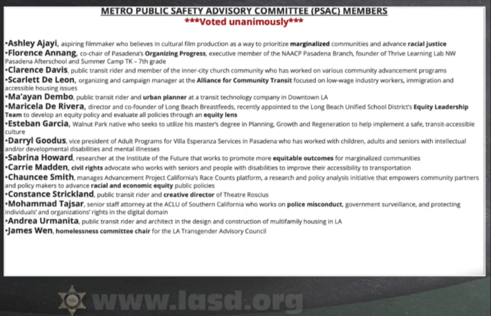 Metro PSAC